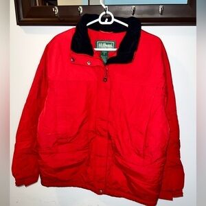 L.L.Bean Women's Winter Red Coat Size Large